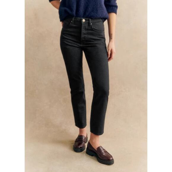 SEZANE Le Brut Sexy Jean Women's Size 27 Black - Picture 2 of 10